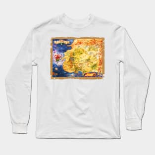 Wheel Of Time-Westland Map Long Sleeve T-Shirt